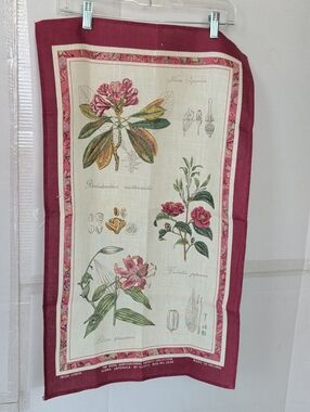 Ulster Weavers Floral Botanical Print Irish Linen Tea Towel Colorful Chic